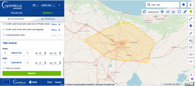 دانلود تصویر Sentinel2