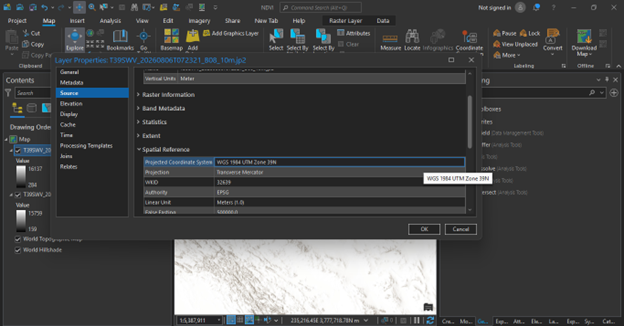 استفاده از داده های Sentinel2 در ArcGIS Pro