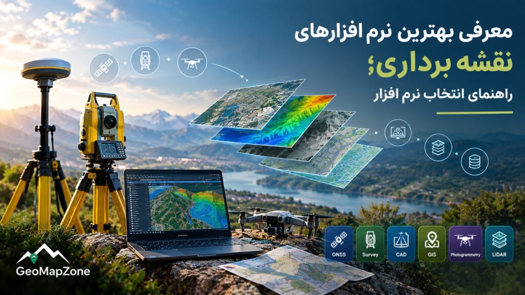بهترین نرم افزارهای نقشه برداری