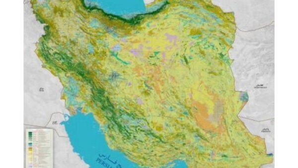 نقشه پوشش گیاهی ایران